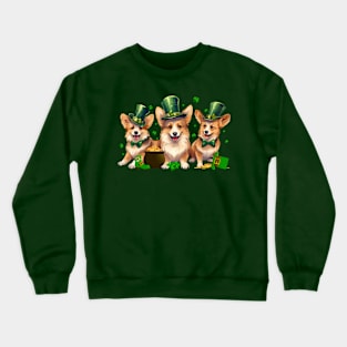 My Corgi Is My Lucky Charm St Patricks Day Crewneck Sweatshirt